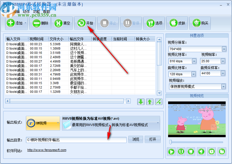 枫叶RM/MP4格式转换器