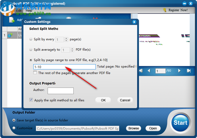 iPubsoft PDF Splitter(PDF文件拆分)