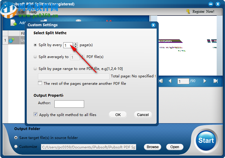 iPubsoft PDF Splitter(PDF文件拆分)