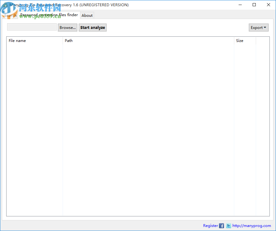 Manyprog Zip Password recover(密码恢复软件)
