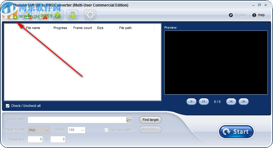 ThunderSoft GIF to PNG Converter(GIF转PNG软件)