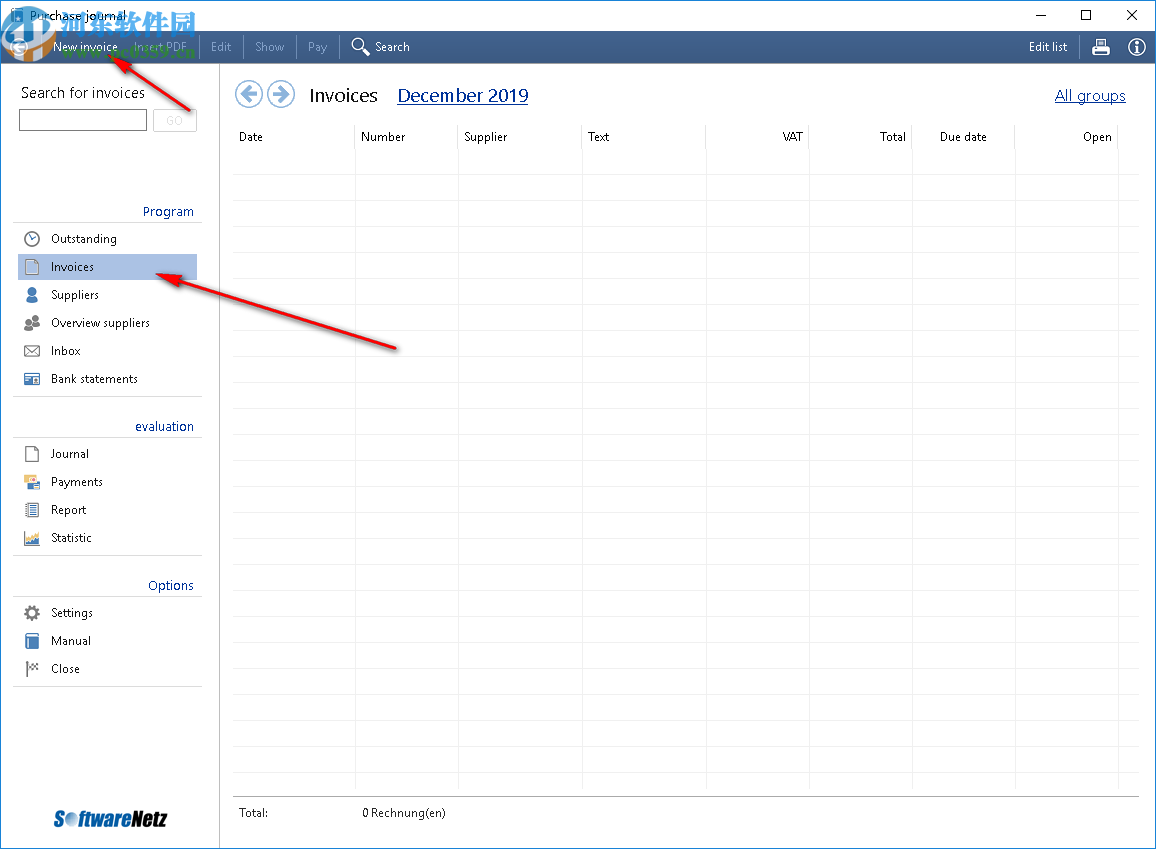 Rechnungseingangsbuch(会计开票软件)