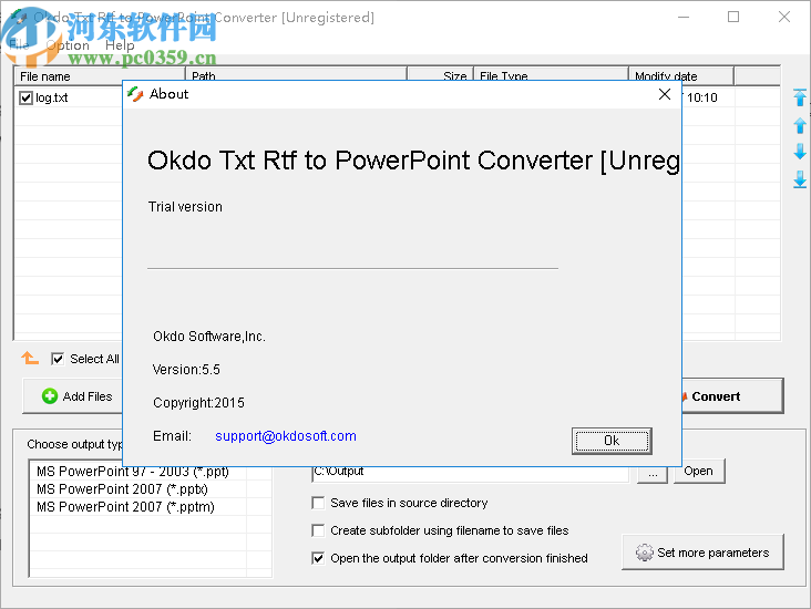 Okdo Txt Rtf to PowerPoint Converter