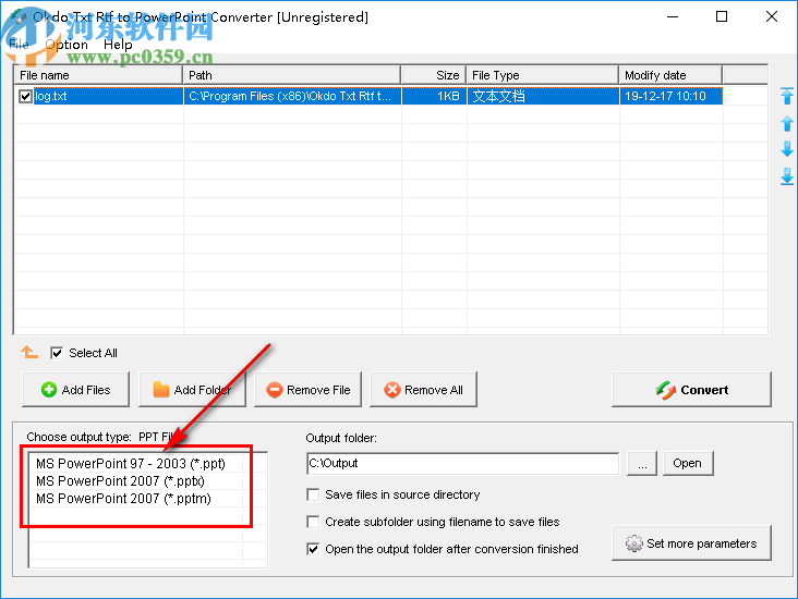 Okdo Txt Rtf to PowerPoint Converter