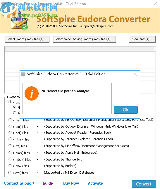 SoftSpire Eudora Converter(Eudora转换器)