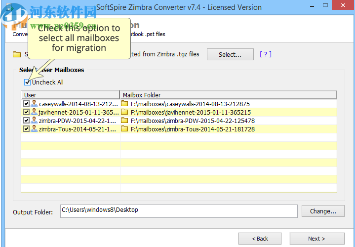 SoftSpire Zimbra Converter(Zimbra转换器)