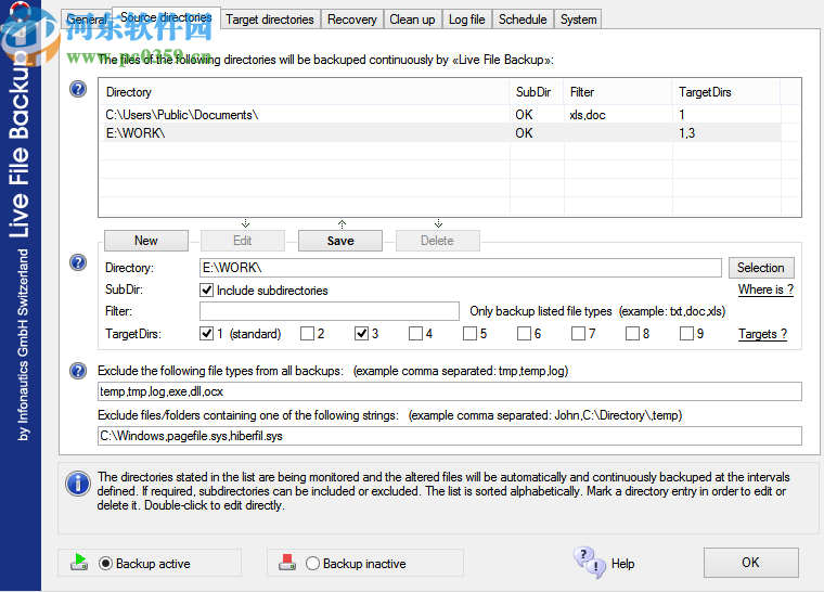 Live File Backup(文件实时备份软件)