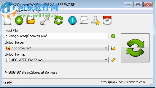 Easy2Convert WMF to JPG(WMF<a href=https://www.pc0359.cn/zt/tpgszhq/ target=_blank class=infotextkey>图片格式转换器</a>)