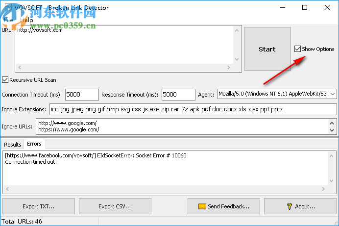 VovSoft Broken Link Detector(网站死链检测软件)