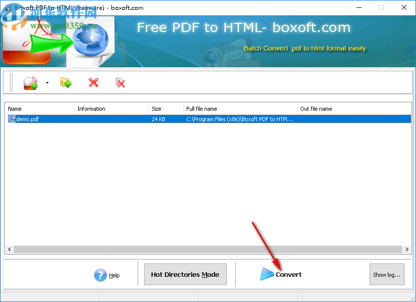 Boxoft PDF to Html(PDF到HTML转换器)