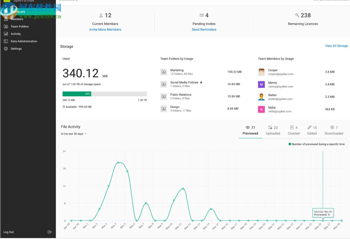 Zoho WorkDrive(轻量型企业网盘)
