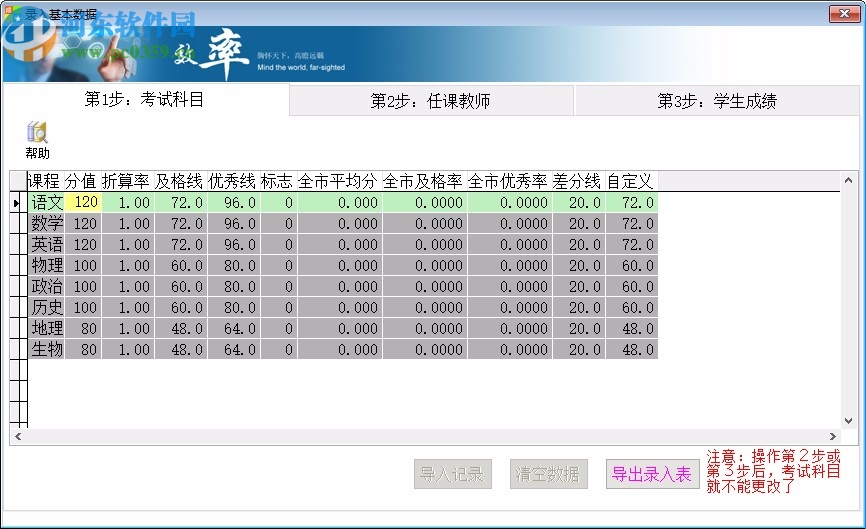 光明中小学学生成绩分析系统