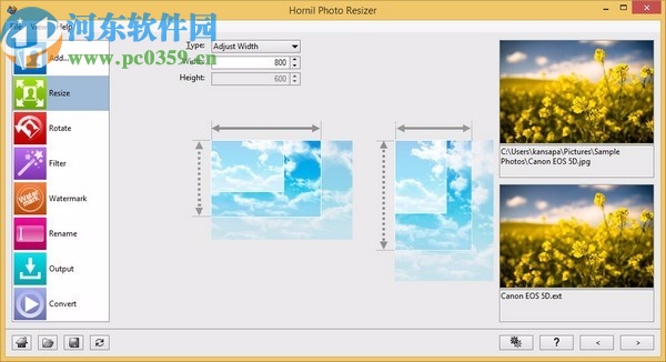 Hornil Photo Resizer(图片缩放软件)
