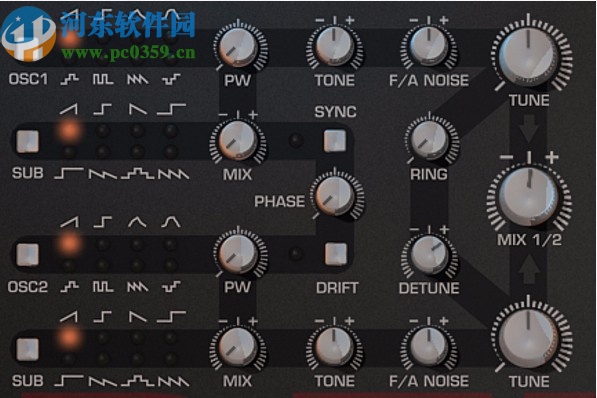 Tone2 Saurus(模拟合成器) 64位