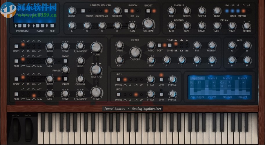 Tone2 Saurus(模拟合成器) 64位