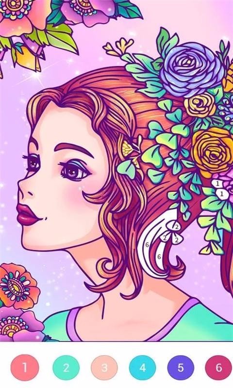 儿童涂色梦想花园(2)