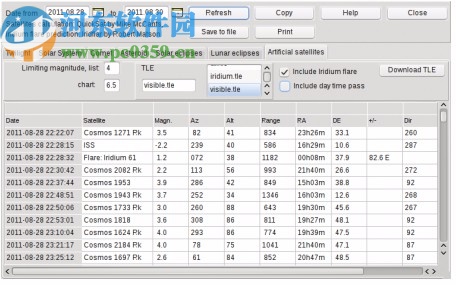 SkyChart(绘制天象图软件)