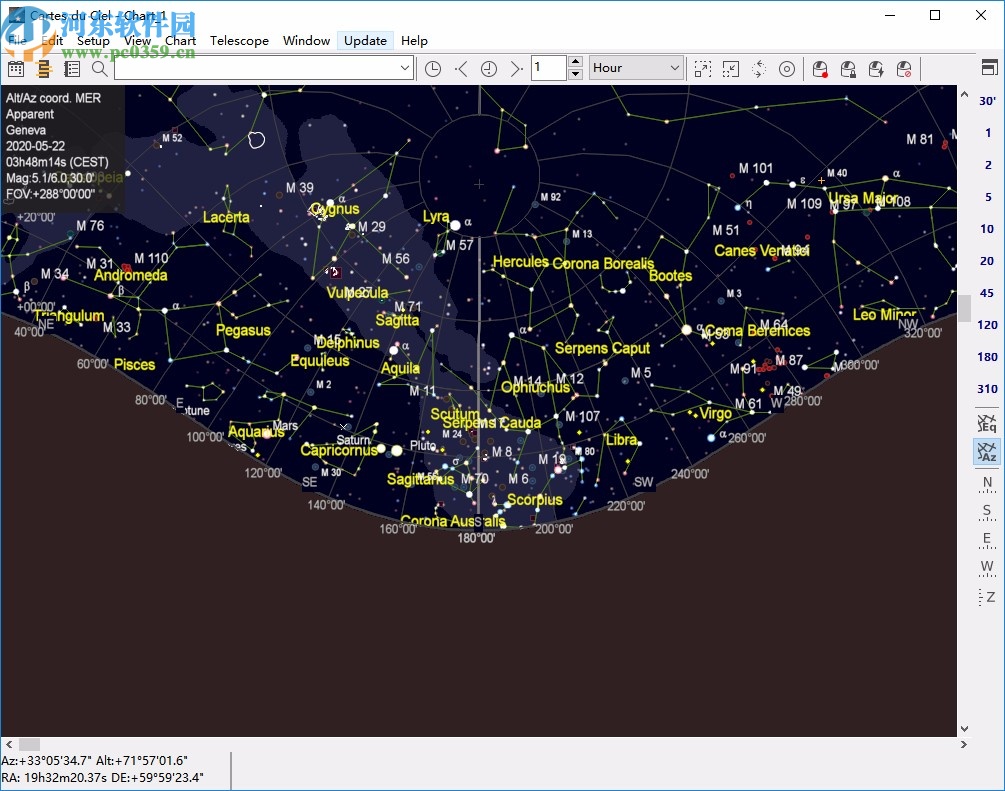 SkyChart(绘制天象图软件)