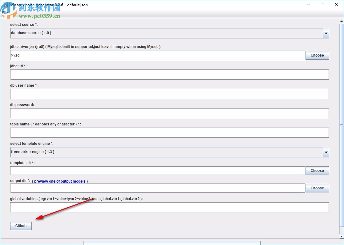 lcmatrix code generator(代码生成器)