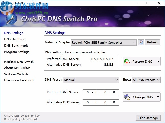 ChrisPC DNS Switch Pro破解版